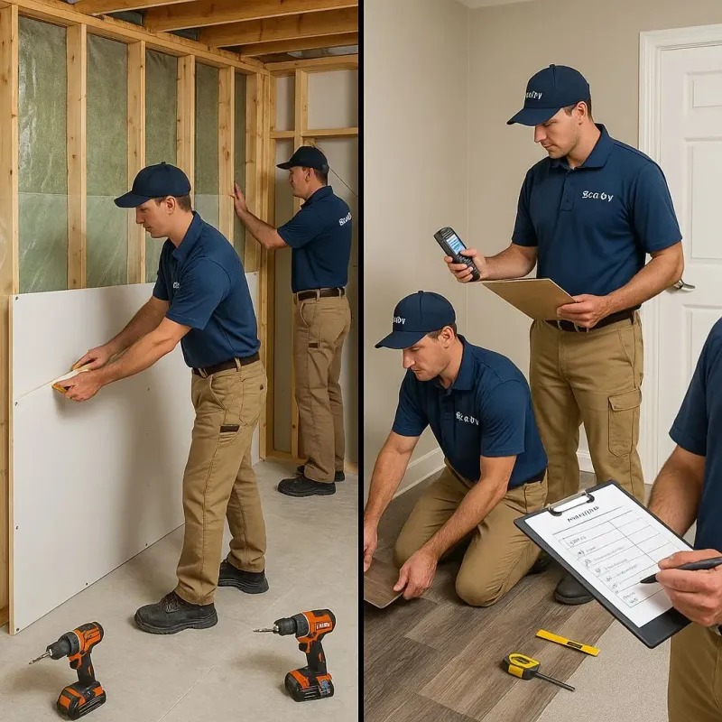 Repairs and Reconstruction process in Lakeview, OH